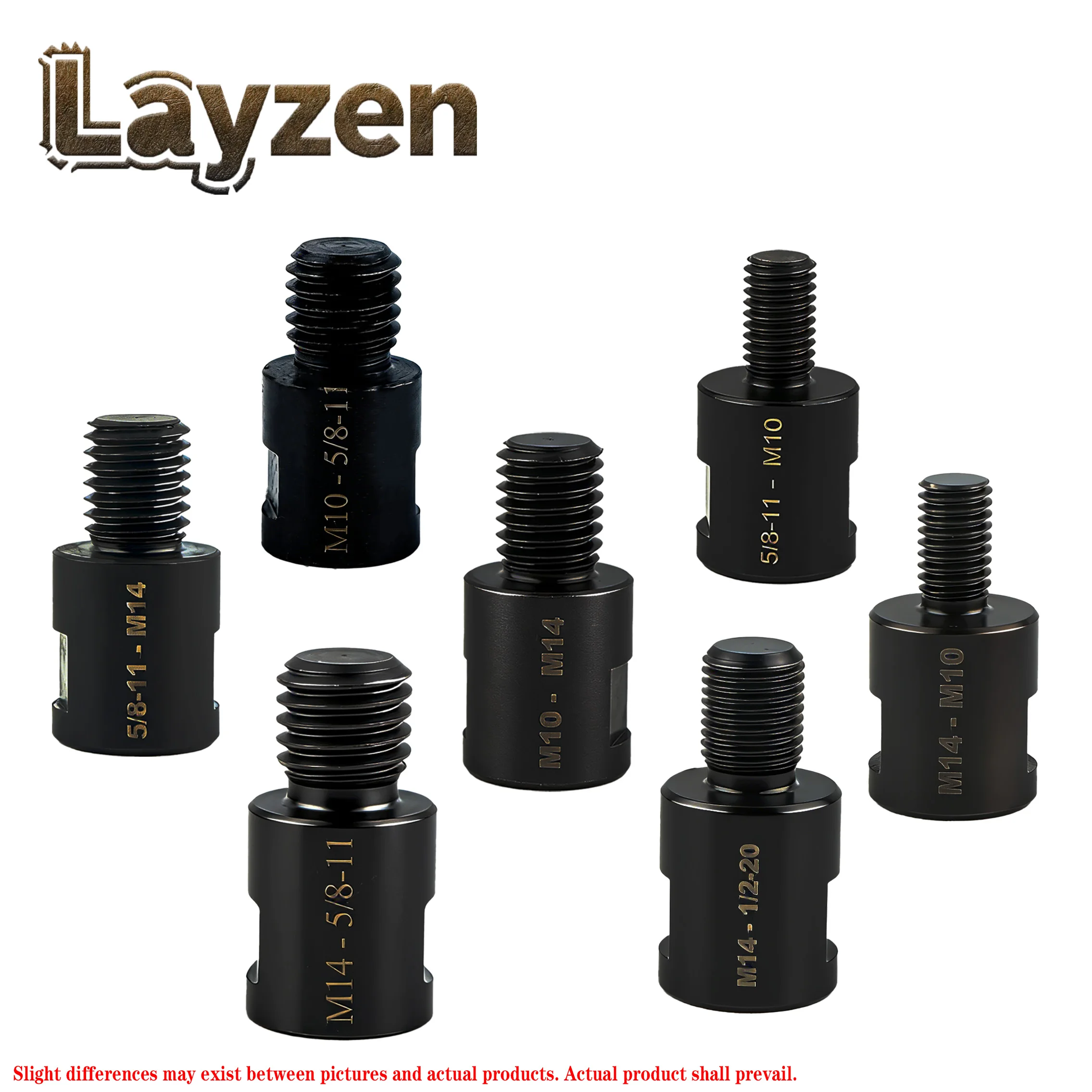 M14 5/8-11 M10 1/2-20 Thread Adapter Polished Arbor Connector For Angle Grinder Diamond Core Drill Bits Hole Saw Polishing Pad