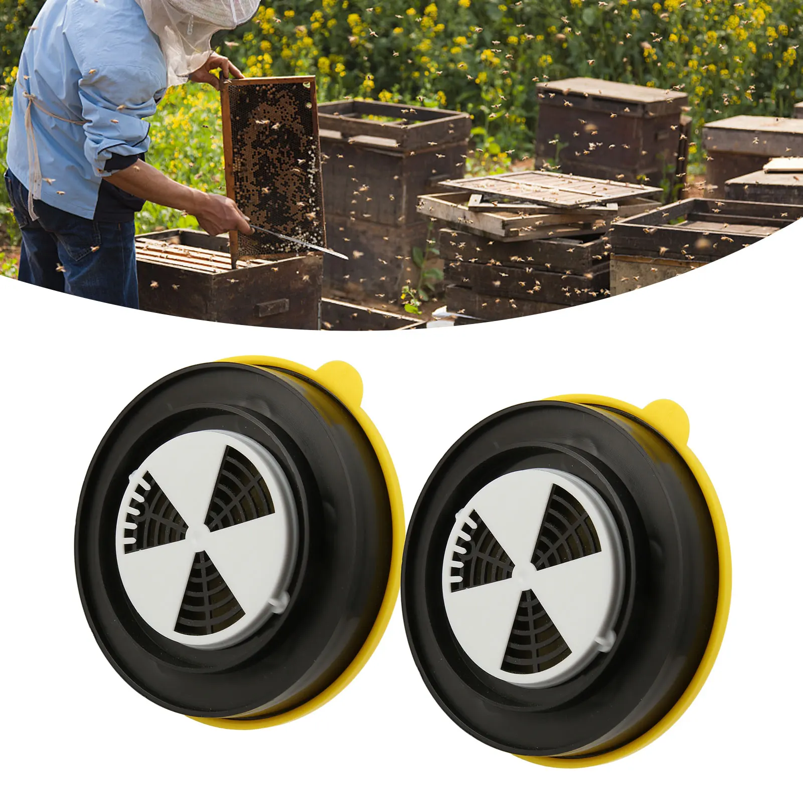 2 قطعة المبخر الحمضي الرسمي المحمولة كفاءة موزع الأحماض الفورميك تربية النحل العلاج صينية أداة لخلية النحل