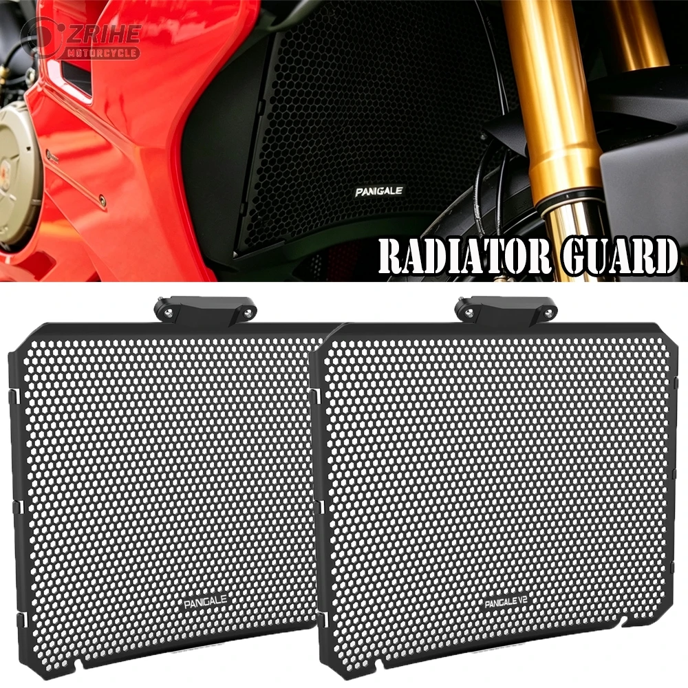 For Ducati Panigale V2 / V2S / V2 FB63 / V2 MM93 Radiator Grille Guard Cover Oil Cooler Guard Protector Grill 2025-2027 2028