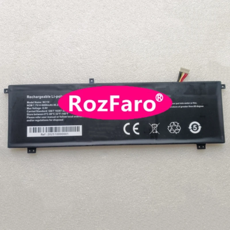 RozFaro For Coolby HealBook Pro 15 BCL550 15.6inch NC15 NC15N Laptop Battery For Coolby ZealBook BCL50 15.6-inch Notebook