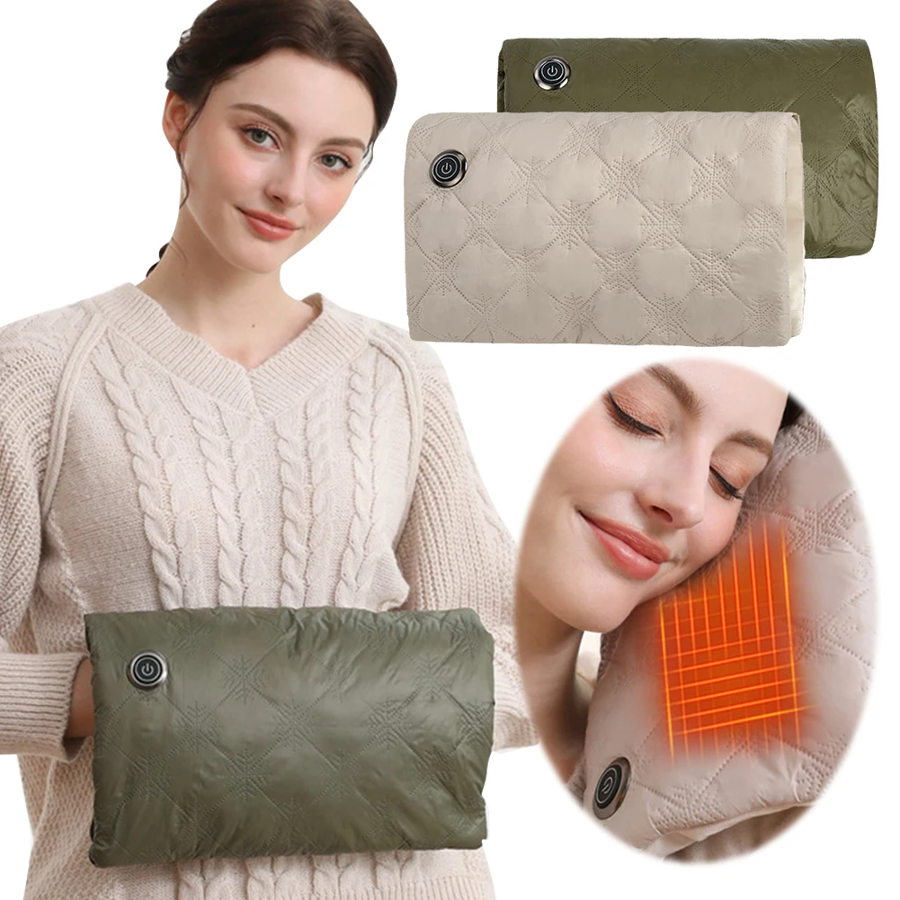 

Electric Hand Warmer Hot Bag Safety Reusable Electric Heated Gloves USB Charging Fast Heating Hand Muff for Winter Warmer Pouch