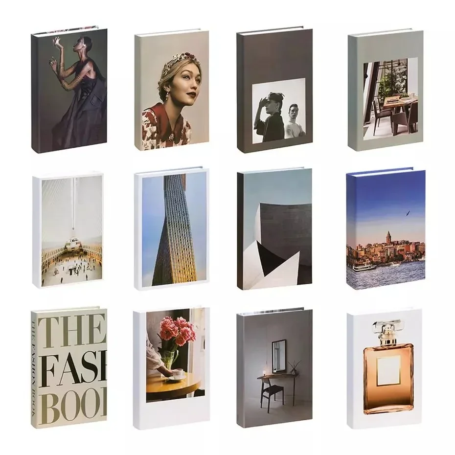 Simulation Books Decor Model Modern Fake Books Accessories for Home Decorative Luxury Coffee Bar Office Window Desktop Decor