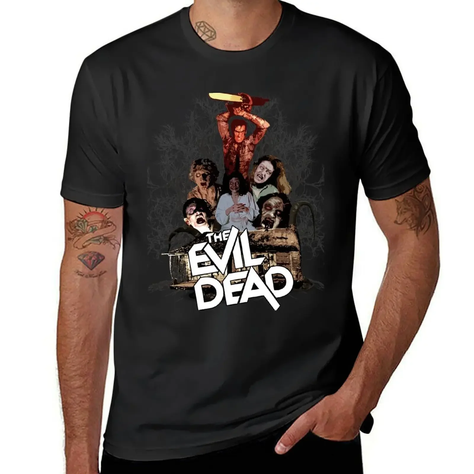 The Evil Dead T-Shirt anime tshirt summer tops heavy weight t shirts for men