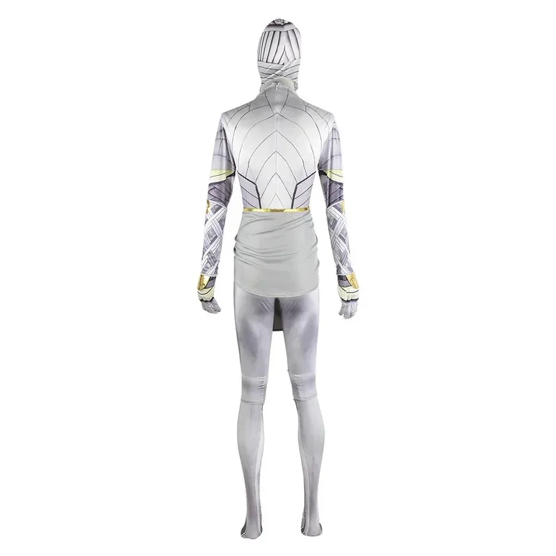 ♥ Nuevos Disfraces de Halloween 2026 de Luna y Caballero, Trajes de Cosplay de Marc Spector para Adultos con Capucha y Capa ★ Mira a mí