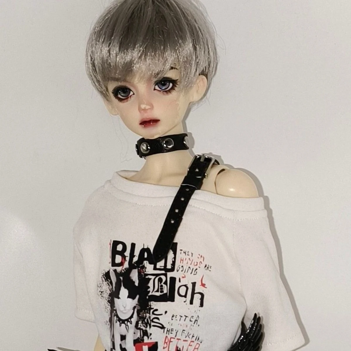 1/4 1/6 roupas de boneca terno top + shorts + capas de perna + cinto + colar para 45/30cm boneca bjd vestir-se brinquedos de menina acessórios de boneca, sem boneca