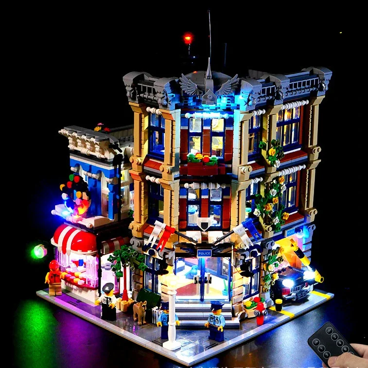 

Not Included Building Blocks LED Light Kit For Urban Street View Police Station UG10199 DIY Toys Gift Only Lighting Set