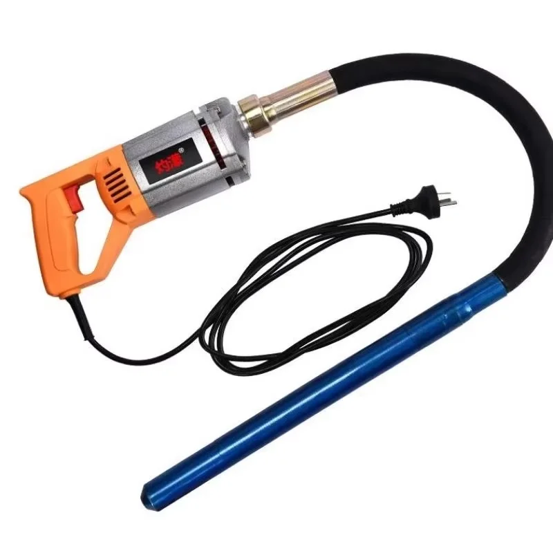 2.8KW 1 m rod Single-phase 220v portable concrete vibrating rod vibrator construction tool plug-in cement vibrating rod