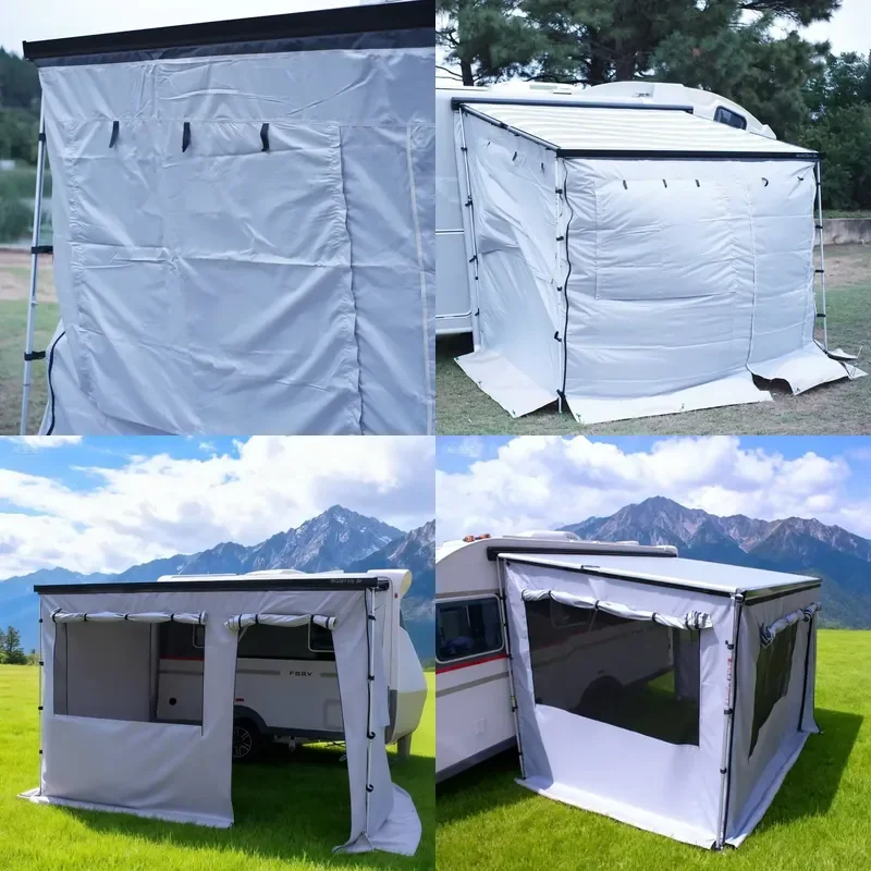 Waterproof RV Trailer Camping Car Side Sunshade Tent