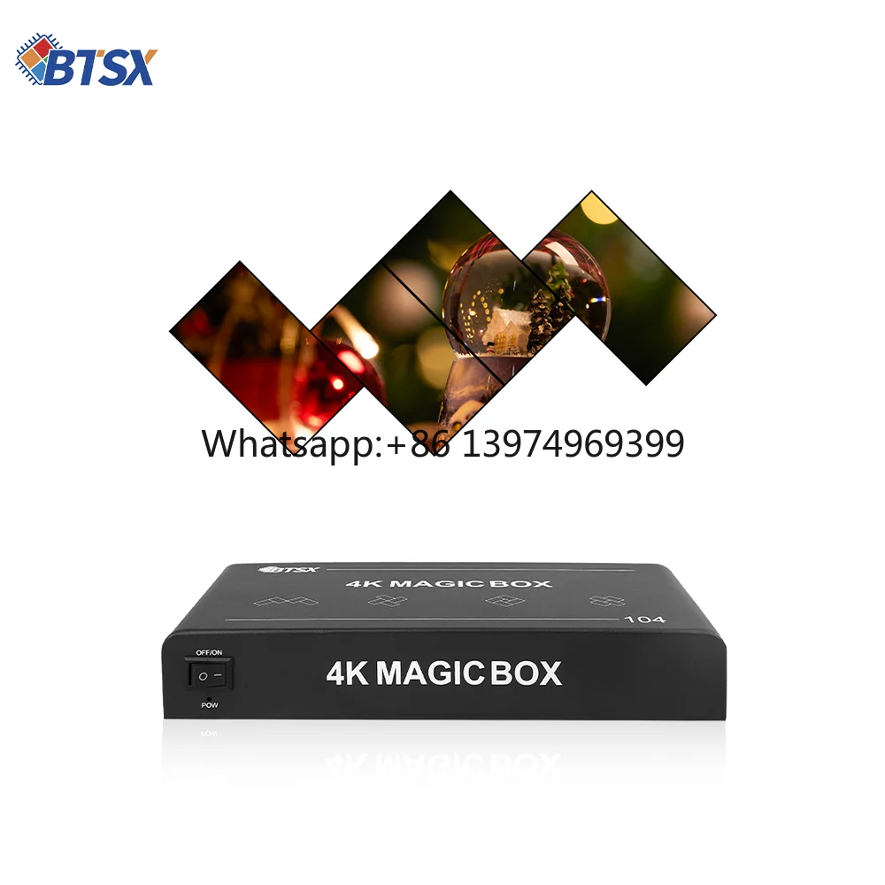 Bitvisus BIT-VJ-104 Special-shaped Video Wall Controller 4K 4 HDMI Outputs - Arbitrary Angle Splicing & Window Roaming