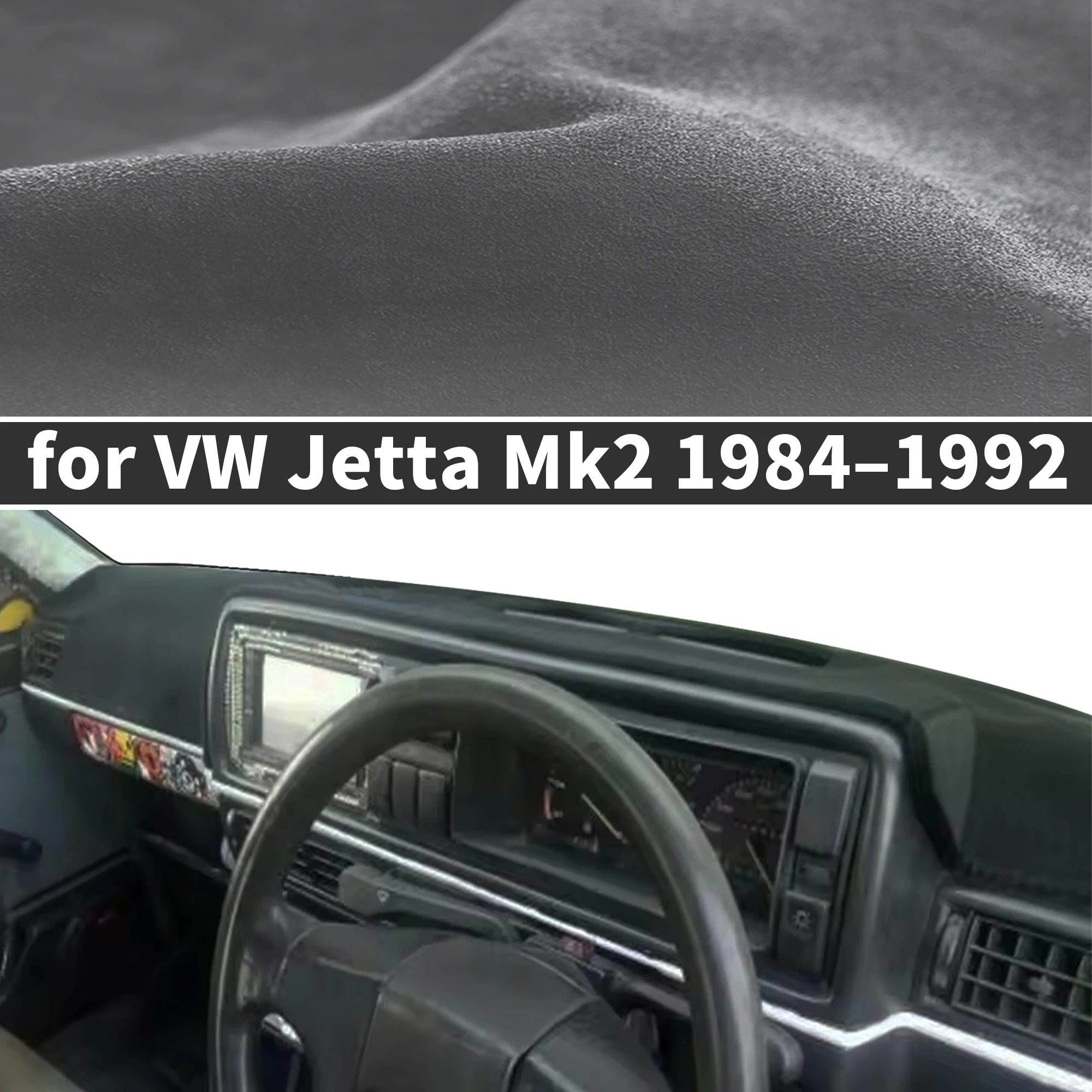 フォルクスワーゲン-vw-ジェッタ-mk2-1984-1992年式用-​-​-カスタムフィットのダッシュボードカバー、サンシェード、ダッシュマット、反射防止ダッシュパッド、ダッシュマット