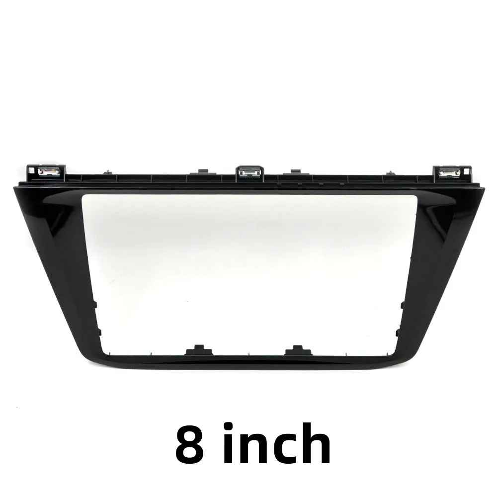 For VW Tiguan MK2 2017-2020 Piano Paint Black MIB 8 and 9.2 Inch CD Panel Trim Frame Radio Panel Interior Trim Frame JJ190