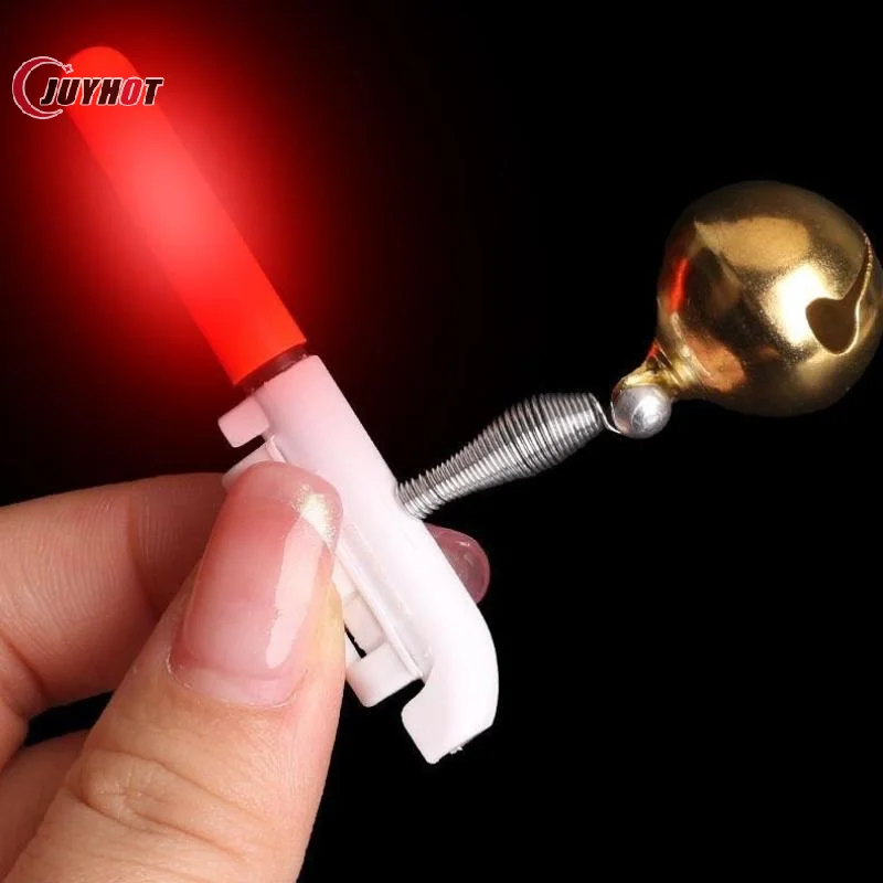 5Pcs/Set Reusable Electronic Light Stick With Bell LED Fishing Alarms Accessories Fishing Electronic Rod Luminous Stick Lights