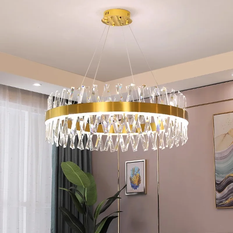 Modern LED pendant light ring home decoration living room dining room pendant light intelligent application lighting