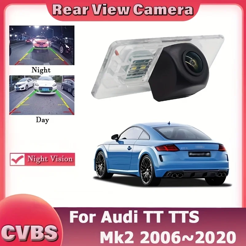 Rearview Camera for Audi TT TTS Mk2, Featuring High-Quality Night Vision CCD Technology, Designed for Safe Parking And Reversing