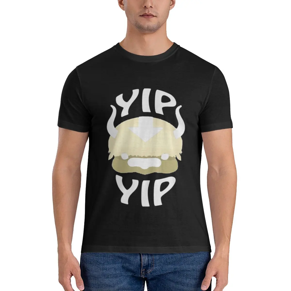 

YIP YIP APPA Men's Basic Short Sleeve T-Shirt Funny Print T Shirt