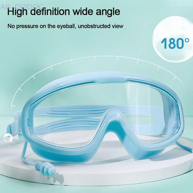 

Adult Waterproof And Anti-fog Swimming Goggles High-definition Men's And Women's Swimming Goggles Large Frame