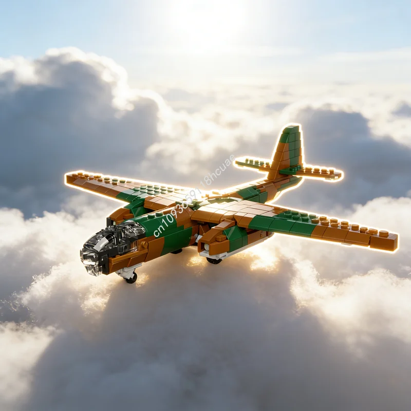 

513pcs MOC Creator Arado Ar B 2 1 Scale Model Building Blocks Construction Assemble DIY Creative Christmas Gift Toy Idea Brick