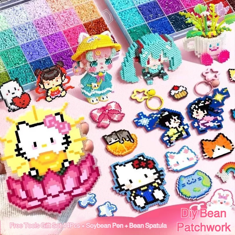 مجموعة كاملة من أدوات Pixel Beads DIY Craft Kit، لعبة Mard ثلاثية الأبعاد للأطفال، ألغاز تعليمية للدماغ، إصدار فاخر #1