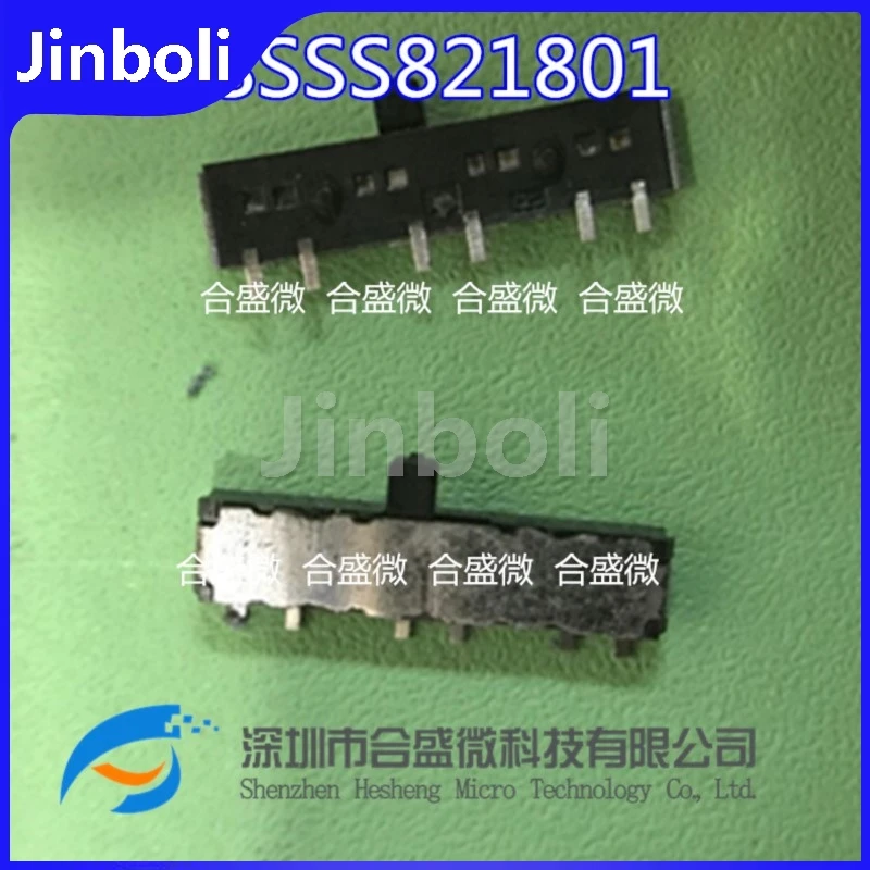 10PCS New Original SSSS821801 Miniature Toggle Switch 6Pin 2 Gears SMD Slide Push Switch