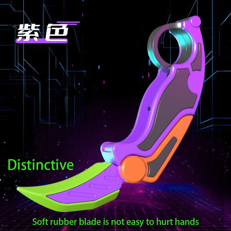 new type 3D printing gravity claw knife toy gravity training decompression artifact decompression card pushing gift fidget toys