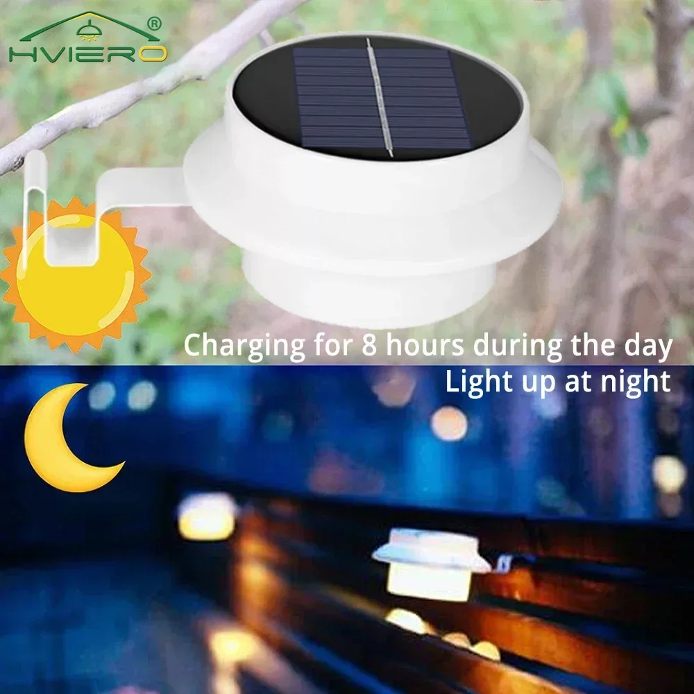 

3.7V Solar Night Light Corridor Wall Lamp Courtyard Outdoor Fence LED Street Garden Lawn Villa Park Home Decoration Illumination