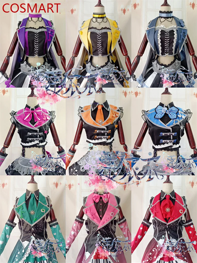 

COSMART Anime Lovelive! Function Rock Ruby Mari Kanna Aqours Uniform Cosplay Costume Halloween Party Role Play Outfit Any Size