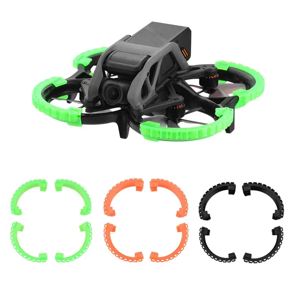 

4pcs Propeller Protective Cover Anti-collision Ring Drop Resistant Safety Cover Compatible For Dji Avata