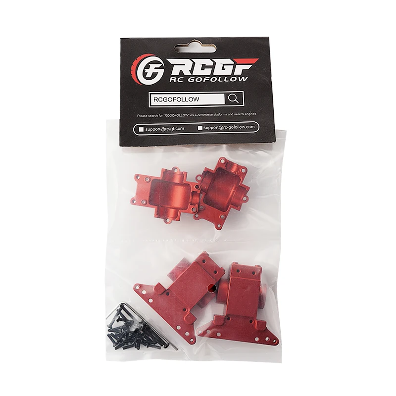 

Aluminum Alloy 1 18 Gear Box RC Upgrade Part 2pcs Silent Performance Rc Gear Box For Traxxas Latrax RC Car Part Red