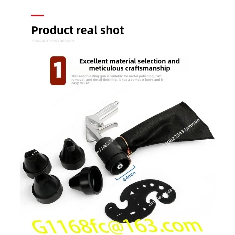 Pneumatic Small High-pressure Sandblasting Machine, Rust Remover, Polishing and Refurbishing, Oil Removal and Sand Flushing Tool