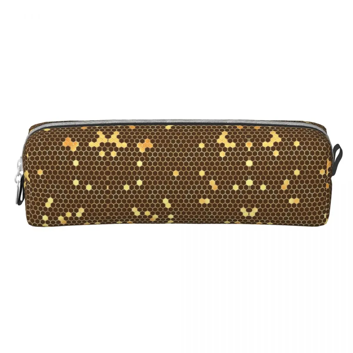 Bee Hives Pencil Case Gold And Black PU Leather Pencil Pouch Girls Boys Kawaii Large Back To School Pencil Cases Stationery