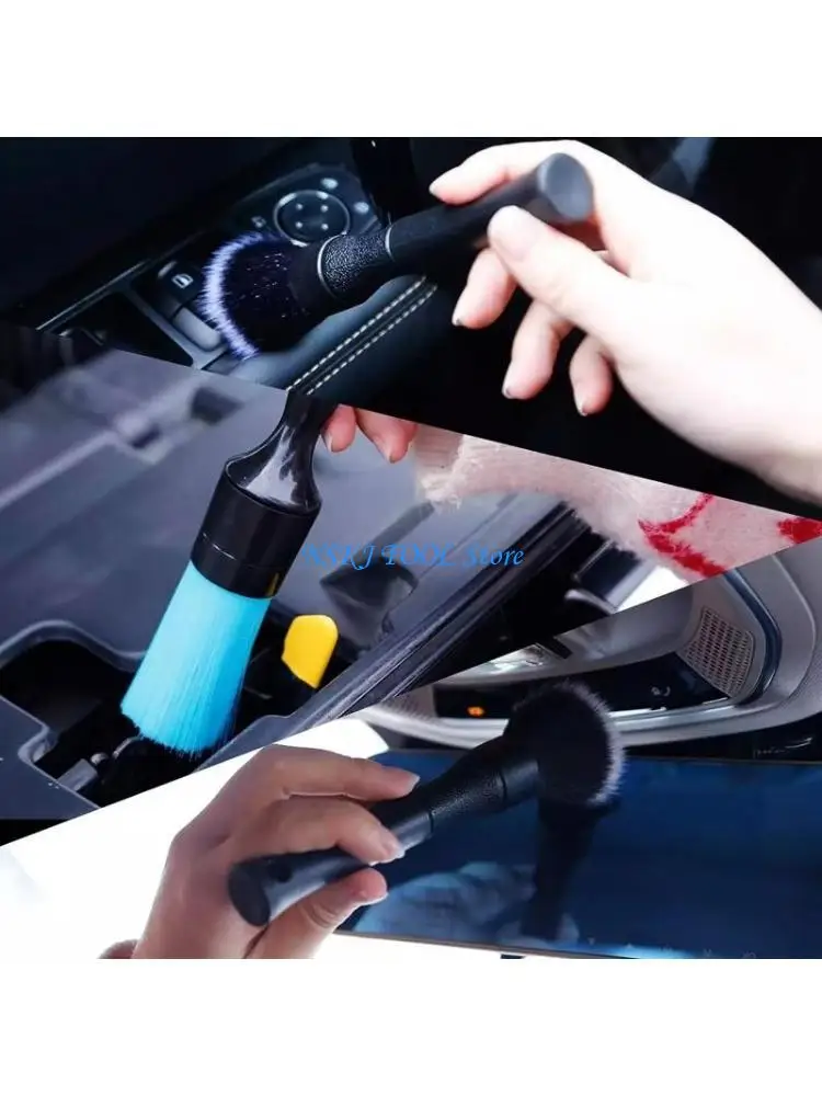 

L8RC Auto- Car Detailing Brush Automotive Detail Cleaning Brushes for Cleaning Wheel Engine Interior Emblems Exterior Plastic