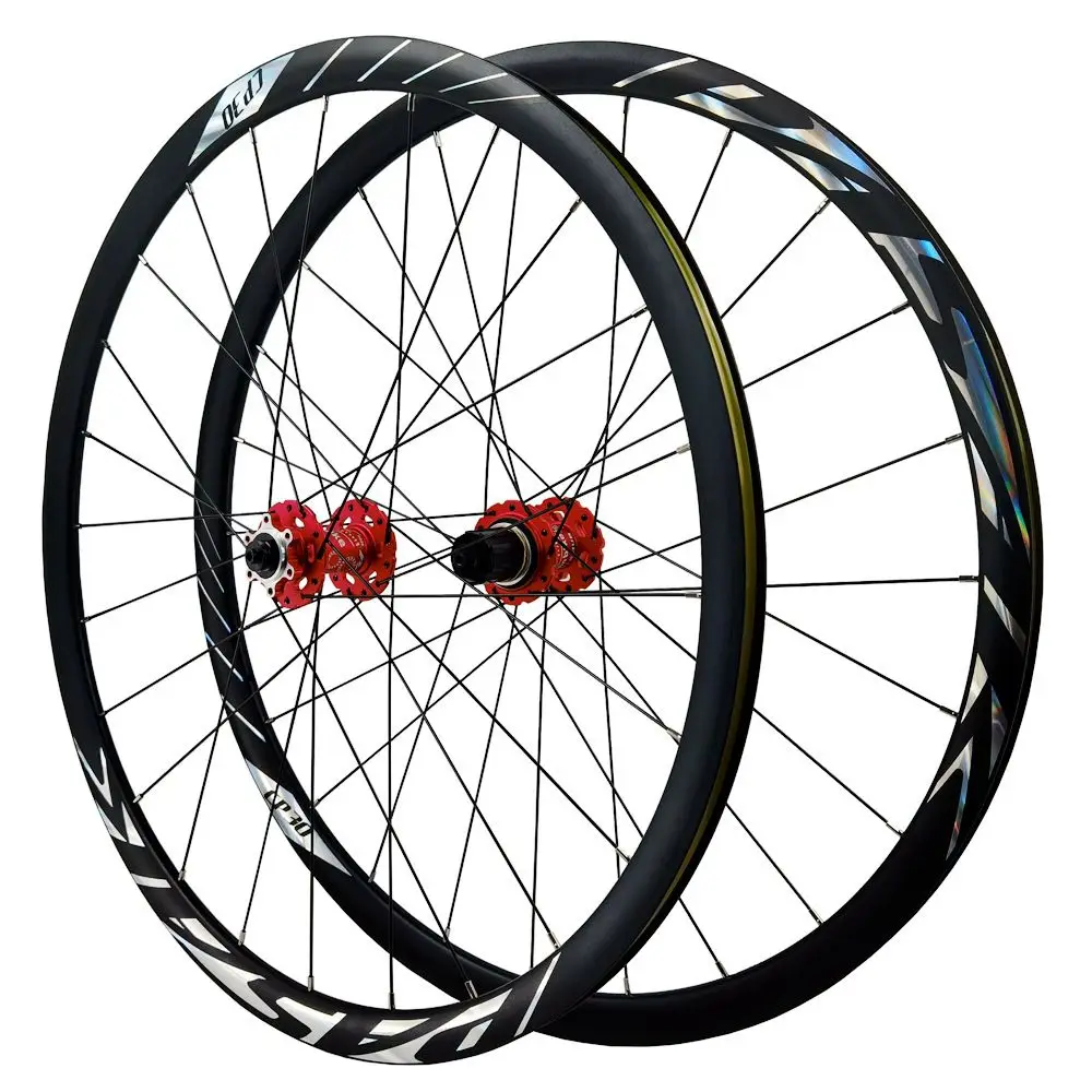 Road Bike 700C Wheelset 6 Bolts Disc Brake Gravel Bike Wheels Areo 29er 24H 30mm Depth Presta Valve