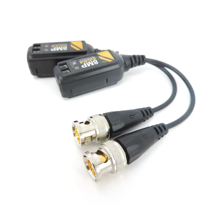 10pairs AHD/CVI/TVI 8MP 4K Twisted BNC CCTV Video Balun passive Transceivers UTP Balun BNC Cat5 CCTV UTP Video Balun W1