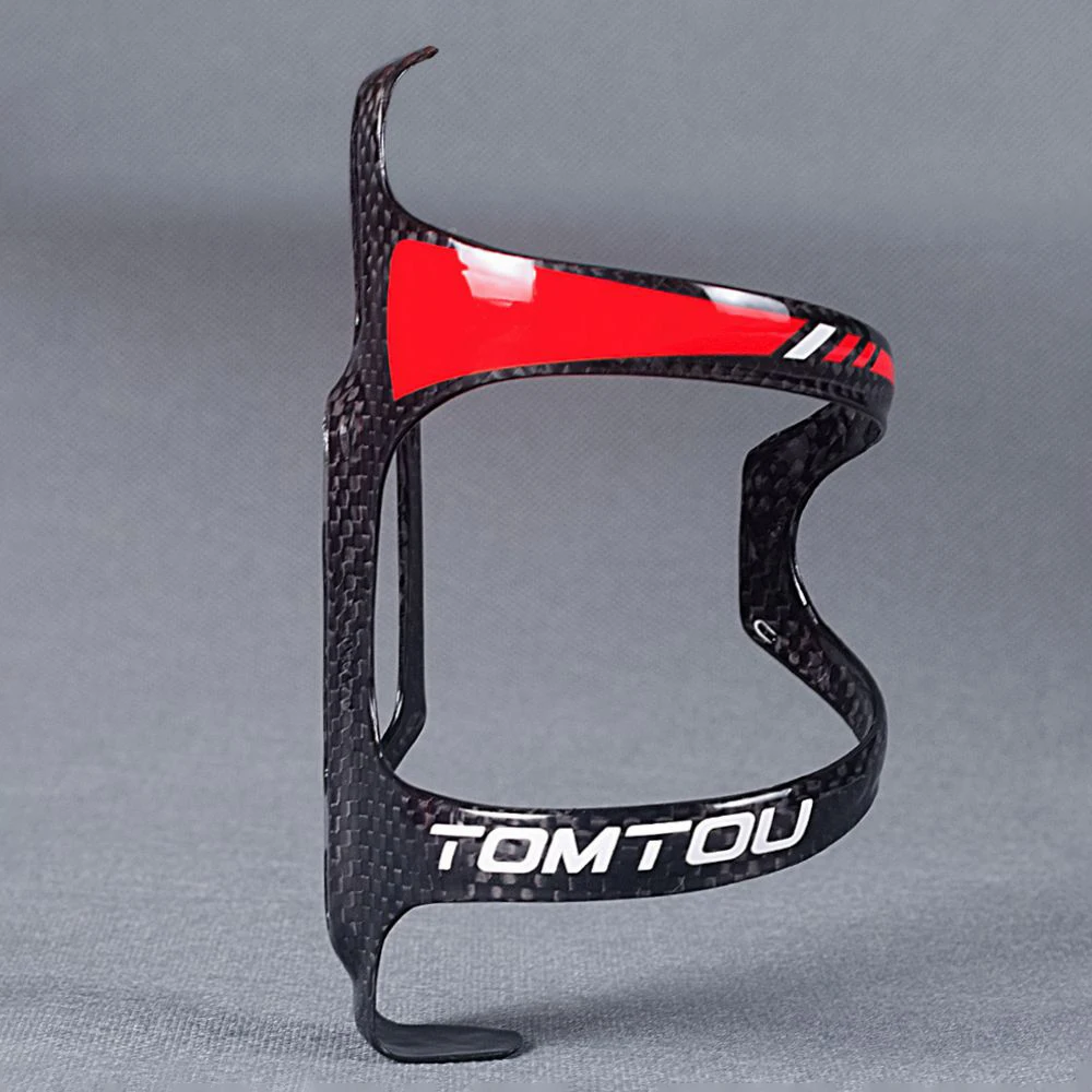 Tomtou Volledige 3K Carbon Fiber Bidonhouder Voor Road/Mountainbike Fietsen Mtb Bidonhouder Glossy Ultralight 16G