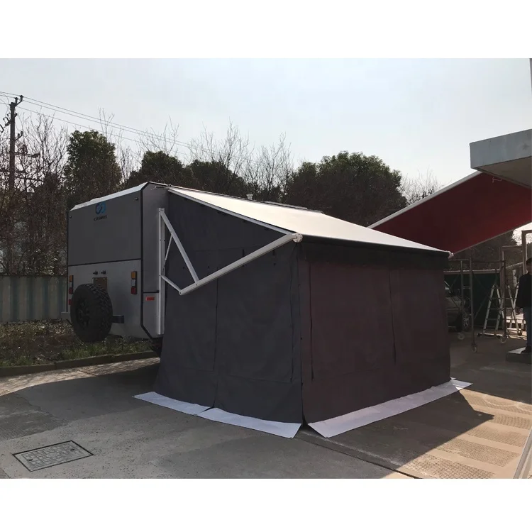 

Best Selling Canvas Fabric Pop Up Rv Caravan Trailer Tent