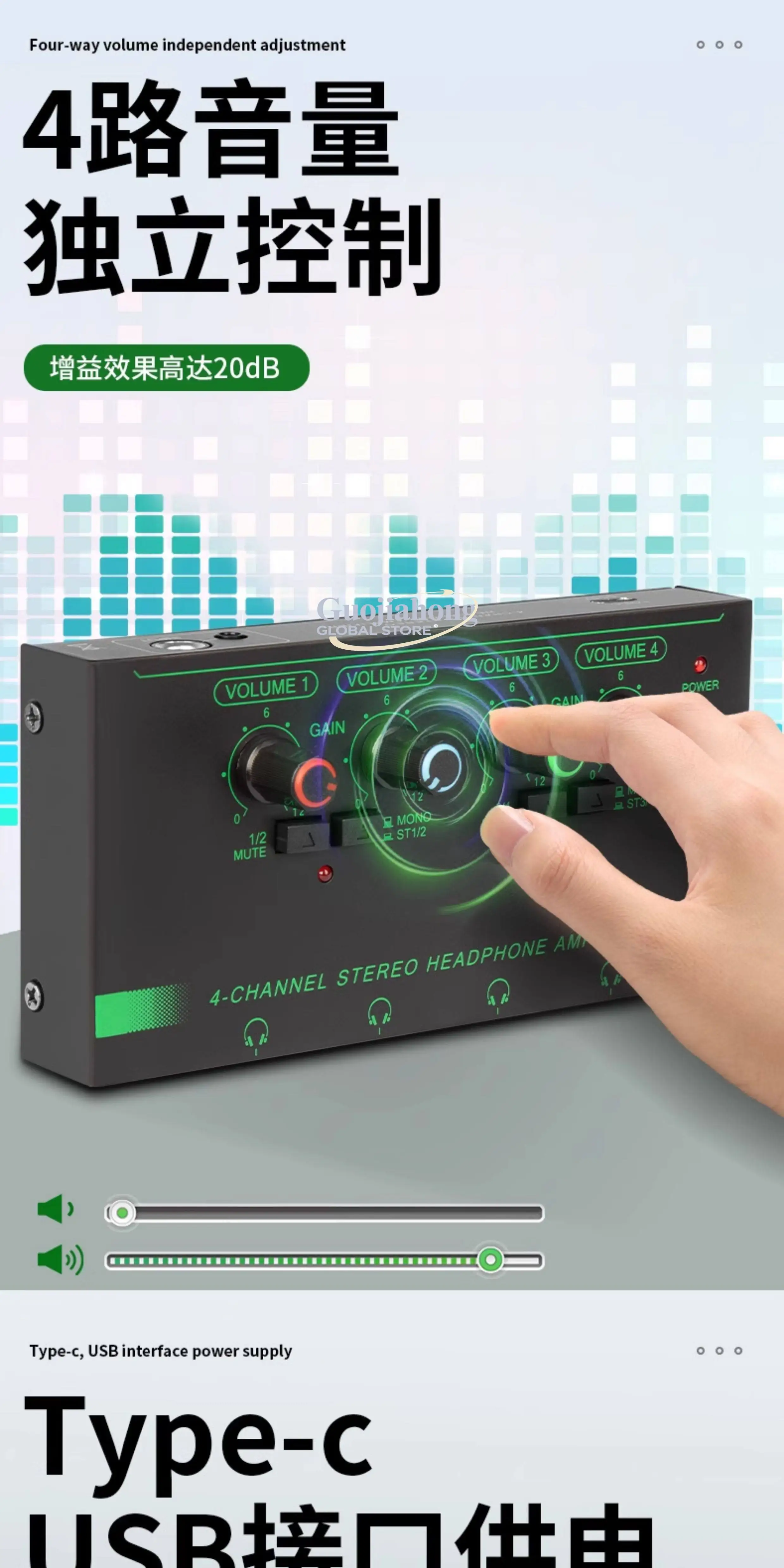 Hot-selling, Audio Mix Combiner One Minute Four Microphone Distribution 2 In 8 Out 6.5 Stereo Isolated Cable 3.5 Multiple