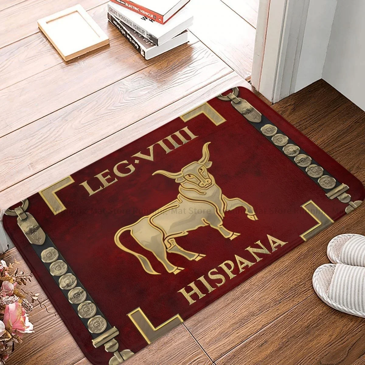 

Римский коврик для ванной, стандарт испанского 9-го легиона, Vexillum Of Legio IX Hispana, коврик для кухни, уличный ковер, домашний декор