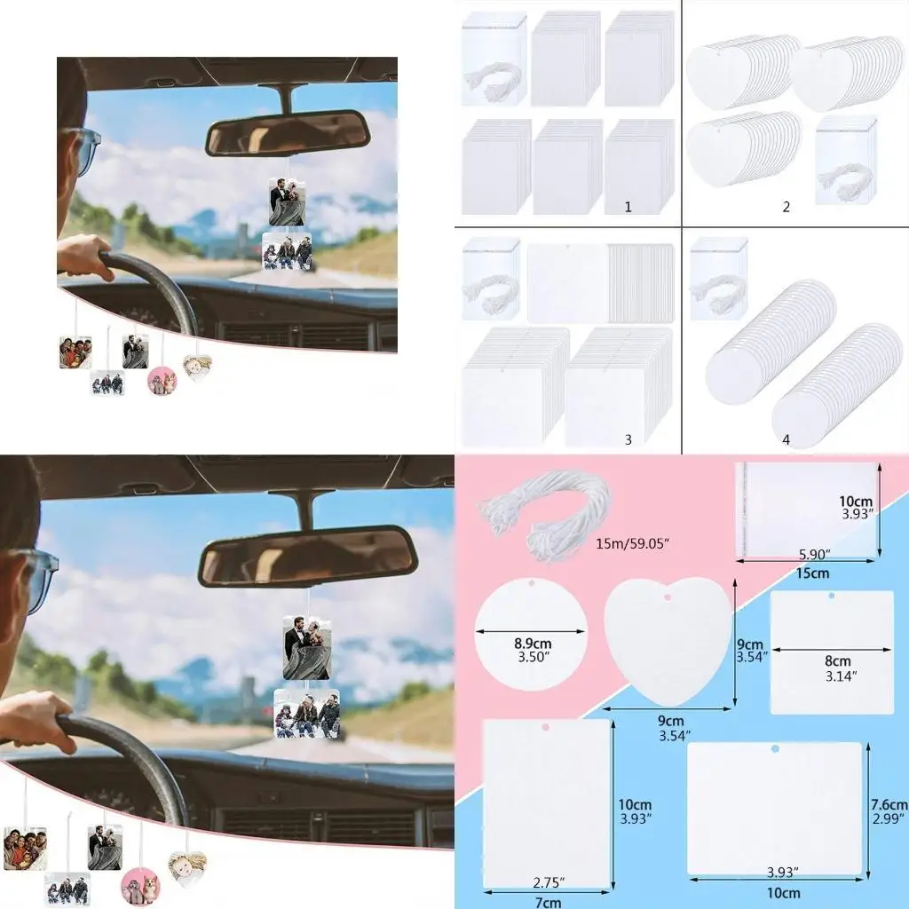 

31BF DIY освежитель воздуха сублимационные освежители воздуха заготовки автомобильные ароматизированные подвесные листы