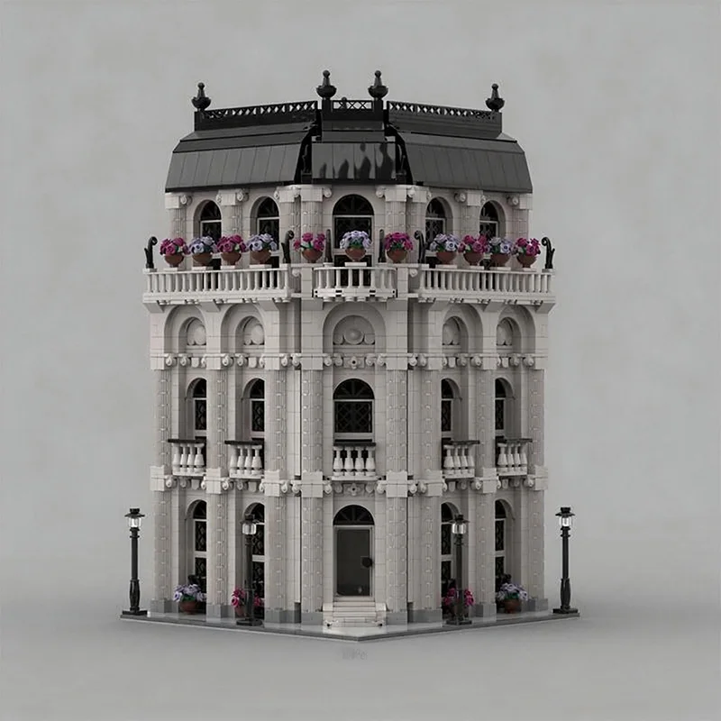 2788 elementów Modułowy Budynek Modułowy Dom MOC Dostosowywane Modułowe Klocki Konstrukcyjne Model dla Dzieci Proste Klocki DIY Zabawka Prezent na Boże Narodzenie