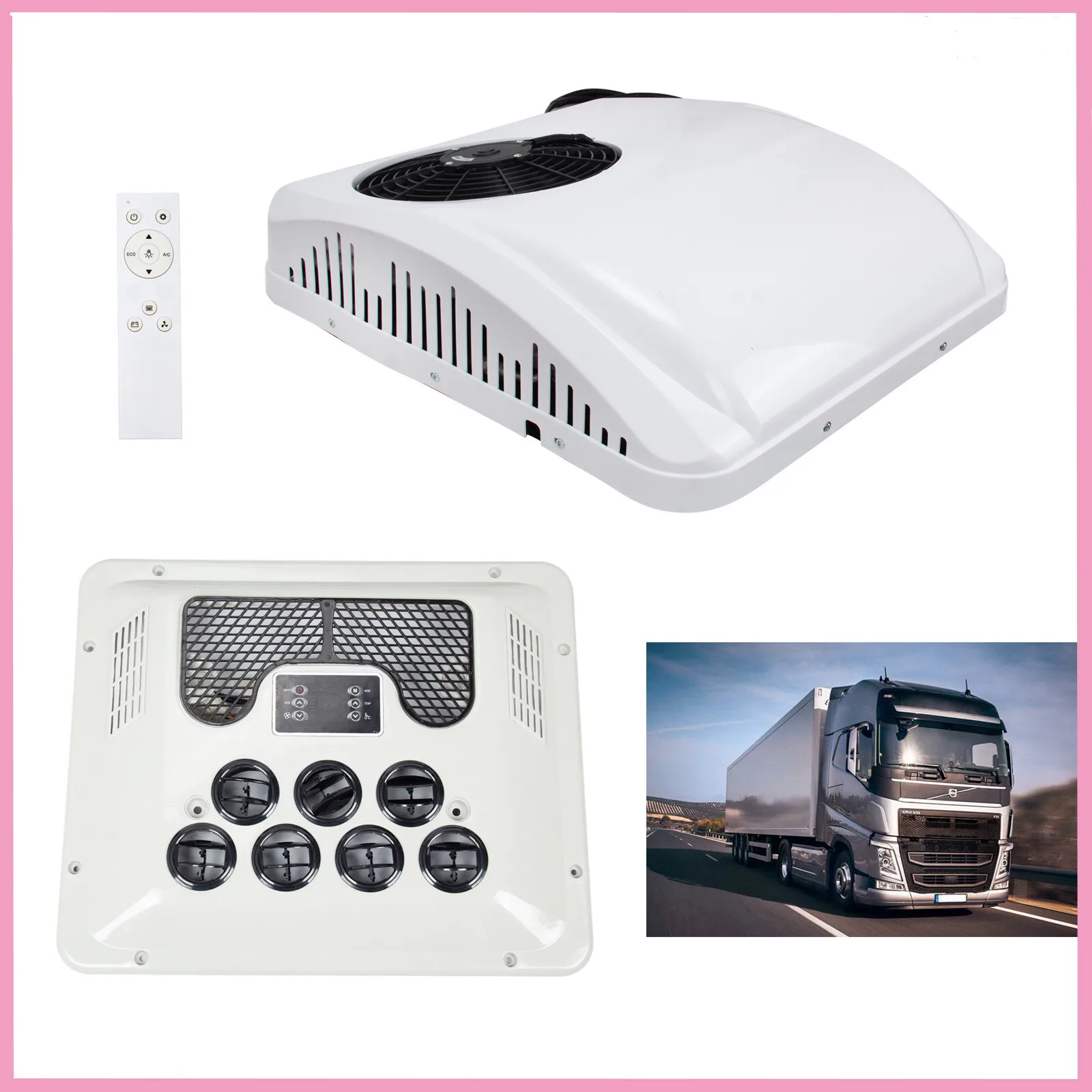 12V 13500BTU Rooftop RV Air Conditioner Electric AC Unit For Motorhome Trailer