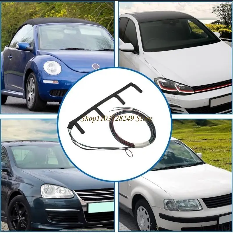 

N5KD Glow Plugs & Bridge Wiring Harness Plug for Golf 038971782C 904-417 84554003001
