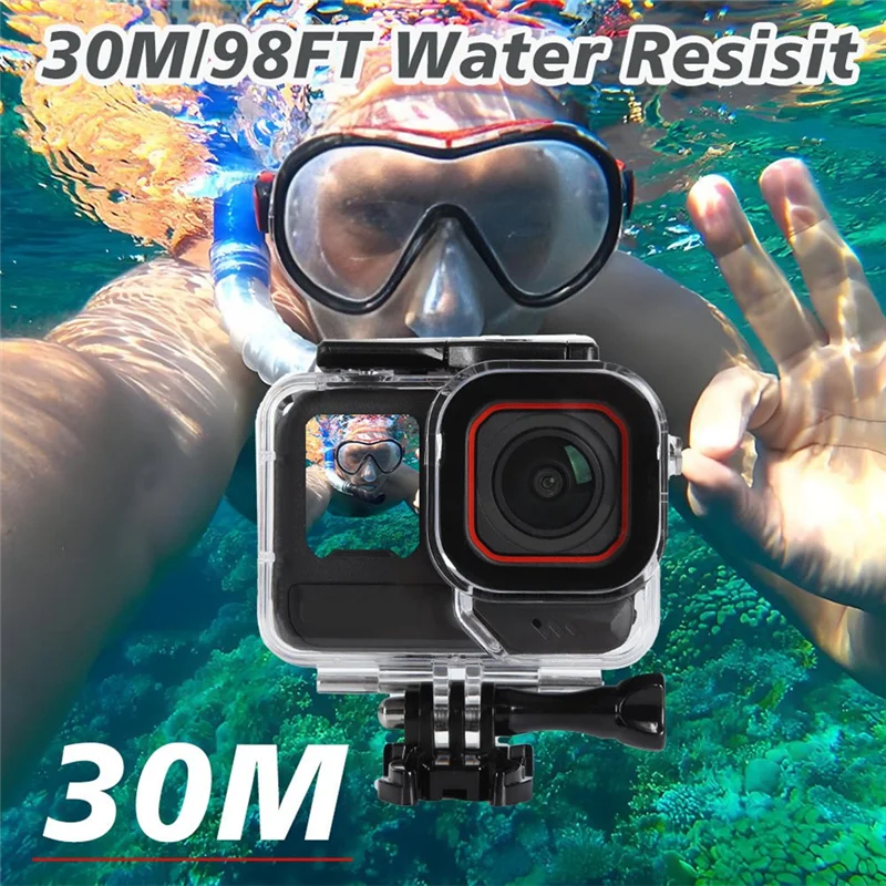 【NEW LISTING】For Insta360 Ace Pro 2,Underwater 30M/98FT Waterproof Case Protective Cover Shell For Insta360 Action Camera Diving