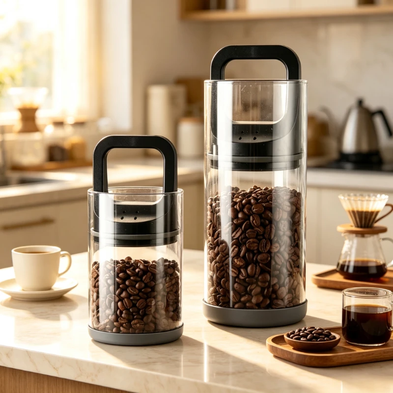 1pc High Borosilicate Glass Sealed Storage Jar Vacuum Container for Nuts Candy Snack Coffee Beans Kitchen Preservation Canister