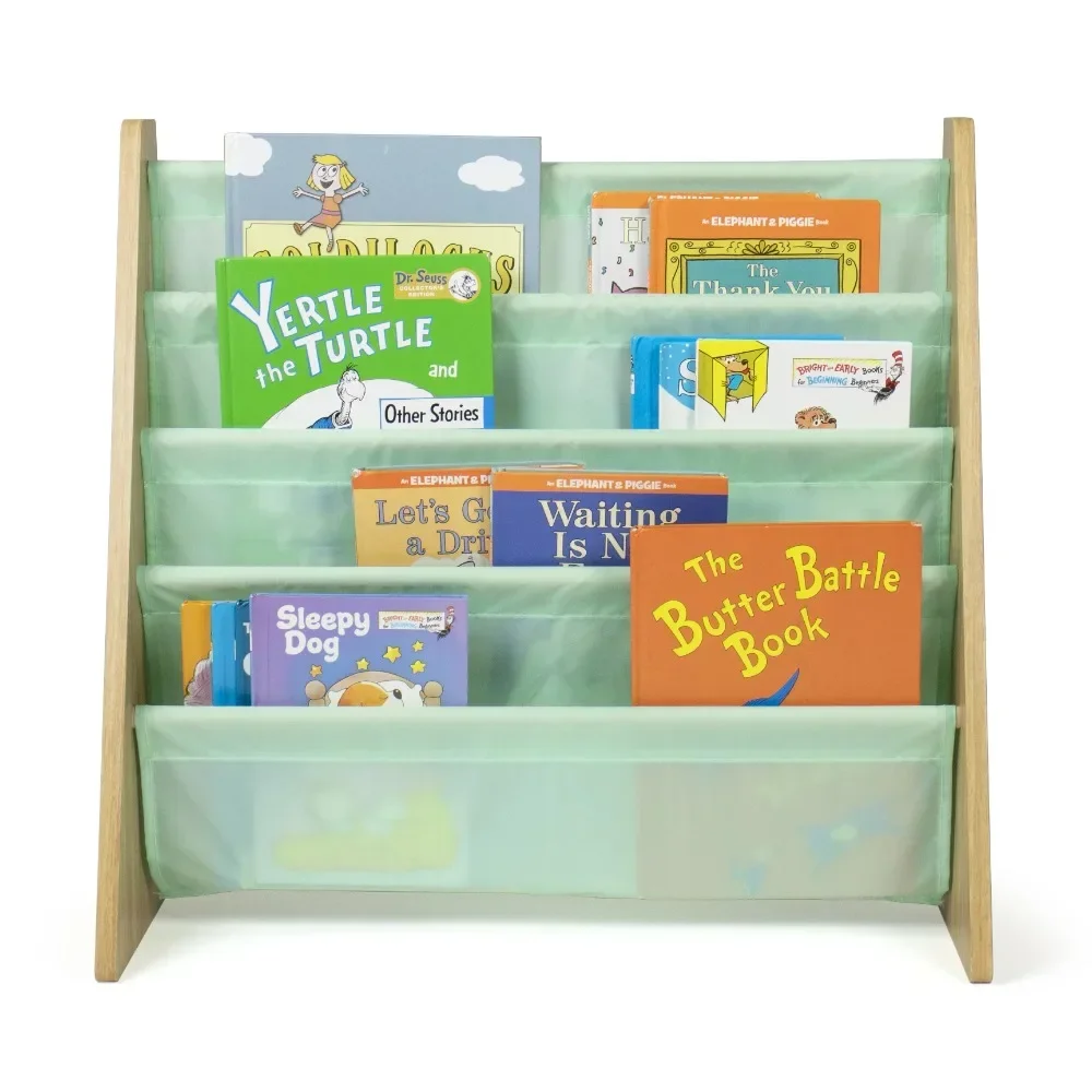 kids-bookcase-with-4-shelves-seafoam-green
