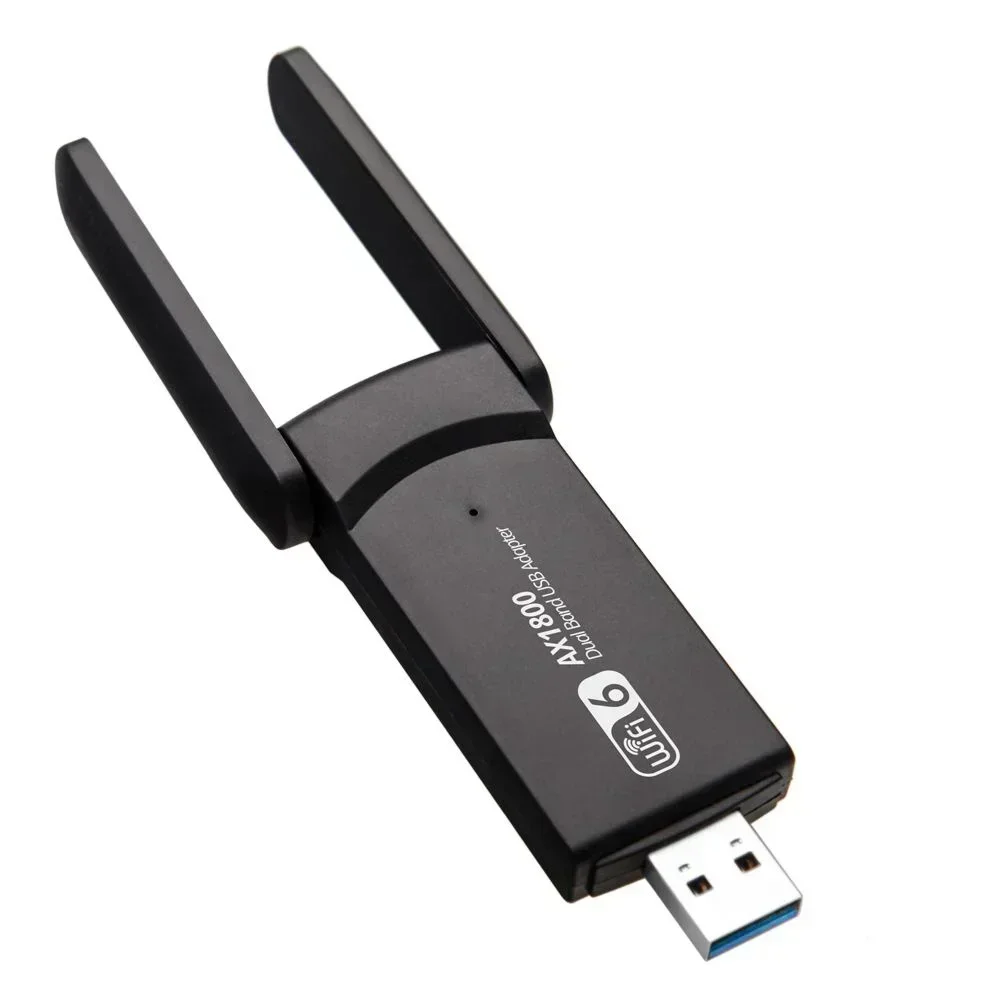 Adapter WiFi 6 USB 2.4G i 5G AX1800 Szybka karta sieciowa USB3.0 z kluczem bezprzewodowym MT7921AU WiFi6 do Win10/11