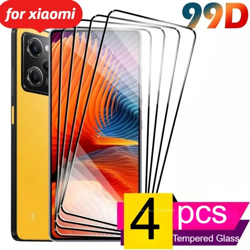 

4pcs Screen Protectors for Xiaomi Poco F7 M7 X7 Pro Tempered Glass for Xiaomi Poco F7 Ultra M7 X7 Anti-Scratch Anti-Shatter Film