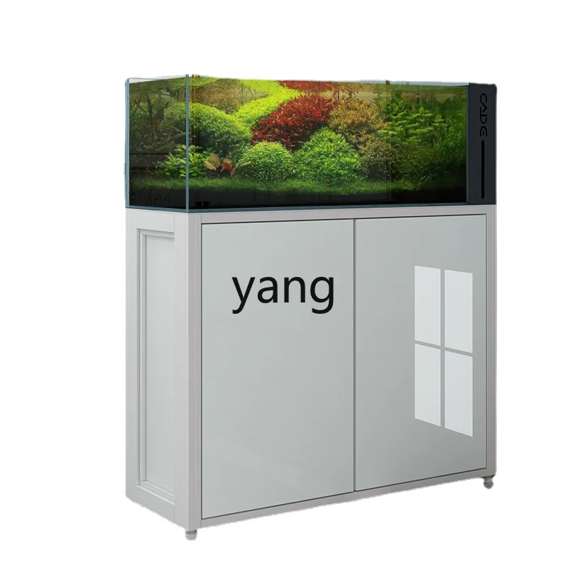 Yhl Ecological Stream Cylinder Fish Tank Screen Cylinder Ultra White Glass Dry Wet Separation Bottom Filter Aluminum Alloy