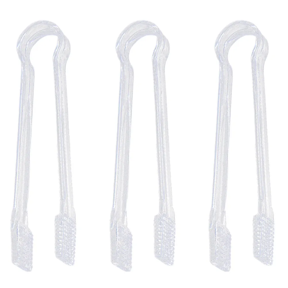 

Acrylic Ice Tongs for Kitchen Serving Ice Desserts Bread Cake Salad Fruit Vegetables Buffet Bar Catering Picnic Wedding Family