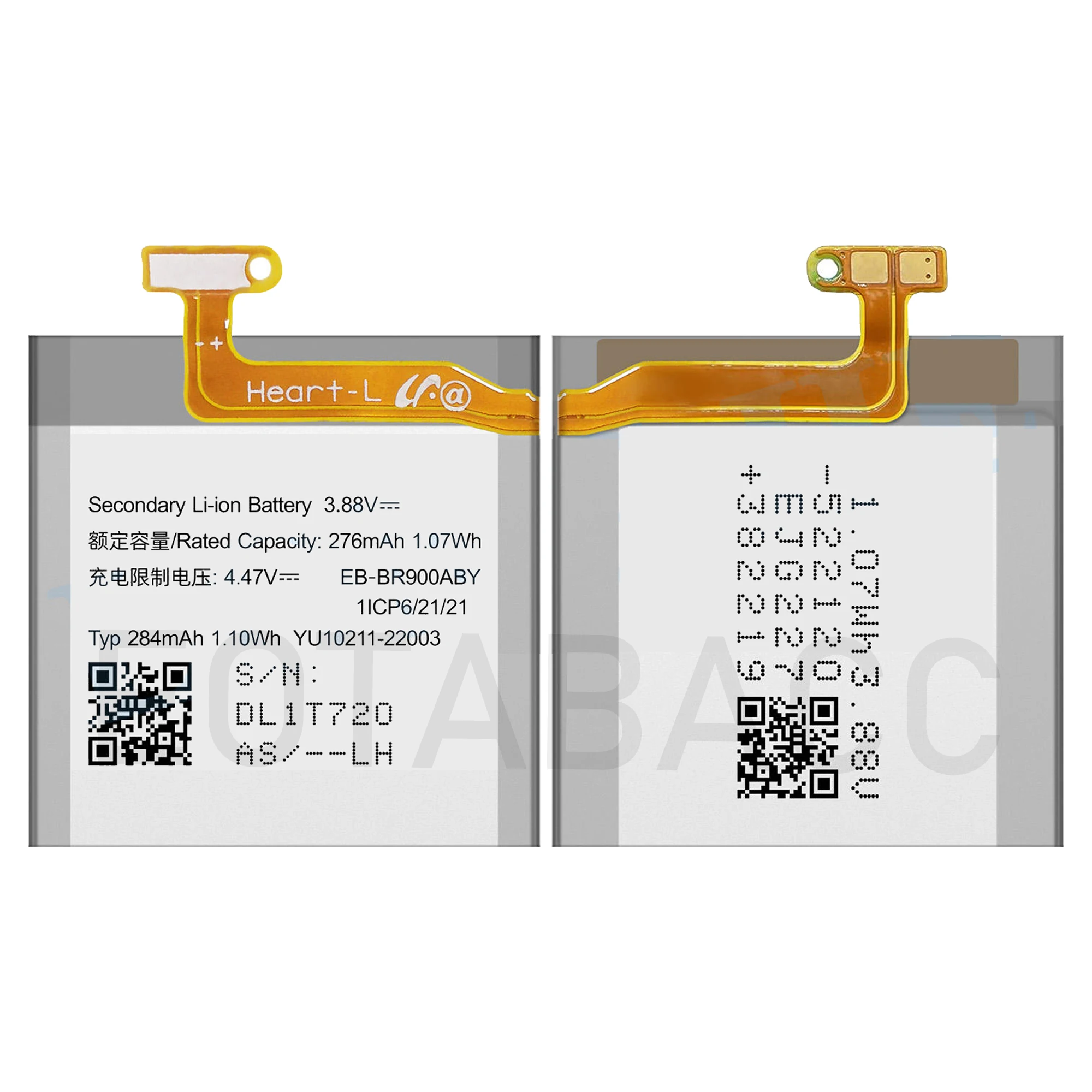 2026 Years EOBATACC 100% New Battery EB-BR900ABY 276mAh For Samsung Watch 5 40mm SM-R900 Smart Watch Batteries + Free Tools