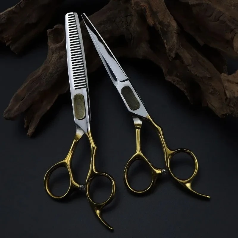 

6 Inch Coiffeuses Barberia Accesorios Hair Scissors Barber Tijeras Professional Hairdressing Scissors Tools for Hairdresser 6CR